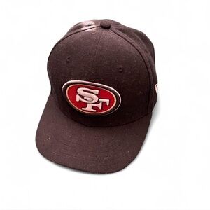 Black New Era 59FIFTY San Francisco 49ers snapback hat #NFL #49ers